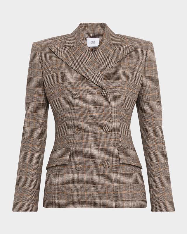 Malone Glen Plaid Double Breasted Jacket